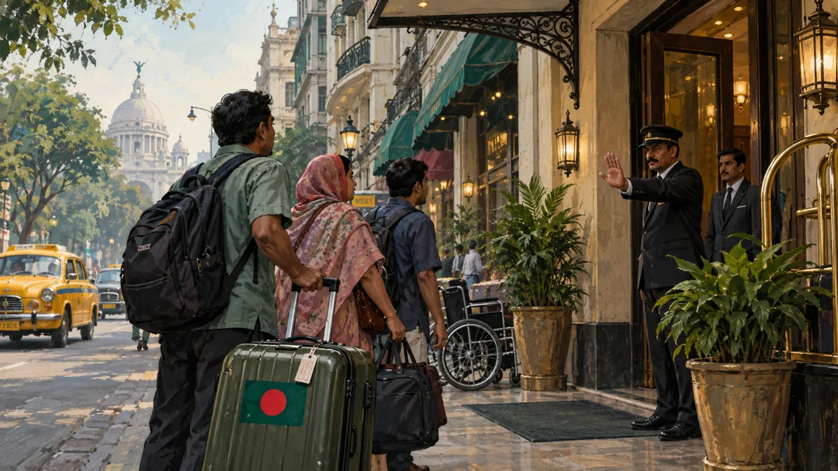 কলকাতায় চিকিৎসাপ্রার্থী বাংলাদেশি ভ্রমণকারীদের পরিস্থিতির চিত্রণ