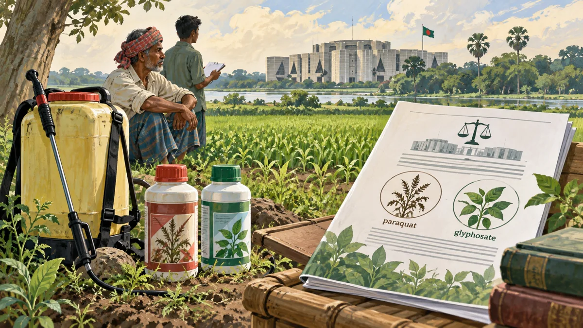কৃষিজমি, আগাছানাশক ও নিয়ন্ত্রণ নীতির চিত্রণ
