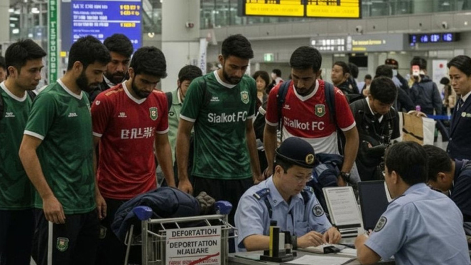 japan bimanbondore dhora pora pakistan nakal football dal