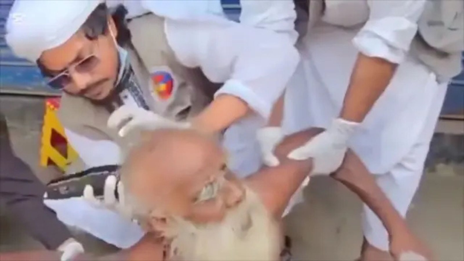 viral old man hair beard case